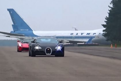 Veyron vs LaFerrari Vmax200 Evomax in a Drag Race